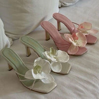 Tacones de flores